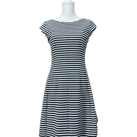 Lilly Pulitzer Briella Navy and White Striped Mini Dress - Picture 2 of 6